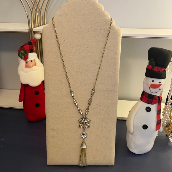 Baublebar Long Gold Gem Tassle Necklace - Picture 2 of 6